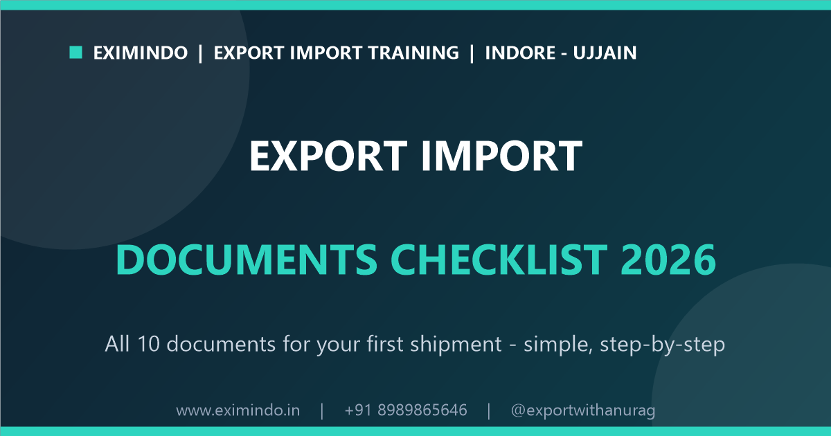 Export Import Documents Checklist for India (2026): 12 Documents You Need
